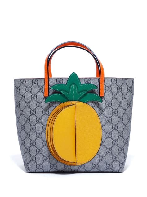 Gucci Kid's GG Supreme 3D Pineapple Tote Bag 